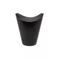 Gobelets frites carton noir avec fermeture dimension 8.5x14cm 16oz / 460ml